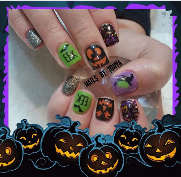 Jack-O-Lantern Faces DESIGN 1 | Orange