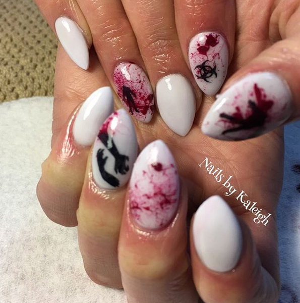 Zombie Nail Decal | Black