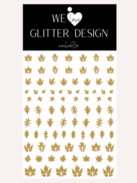 Leaves (Design 2) Nail Decal | Light Brown