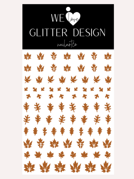 Leaves (Design 2) Nail Decal | Nut Brown