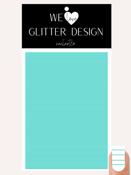 Striping Tape Nail Decal | Mint