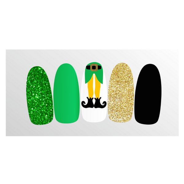 Buddy The Elf Legs Nail Decal | Bright Green