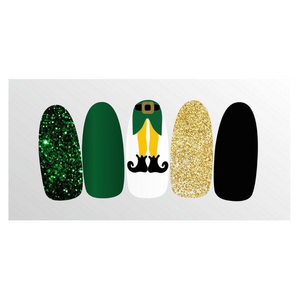 Buddy The Elf Legs Nail Decal | Green