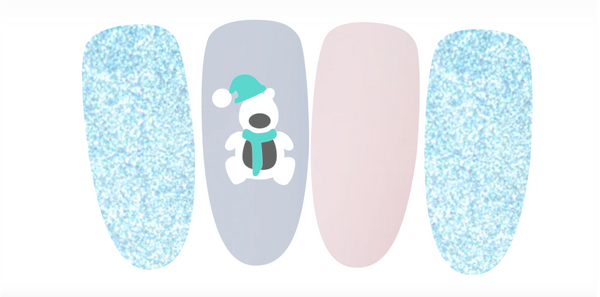 Build A Polar Bear Nail Decal | Mint