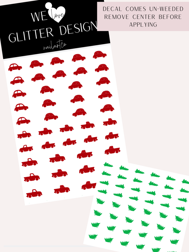 Holiday Cars (Large Pack) | Red & Bright Green