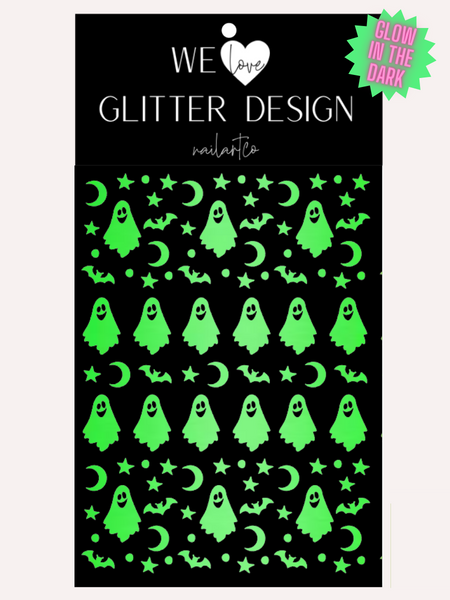 Ghost Nail Decal | Glow In The Dark // Lime