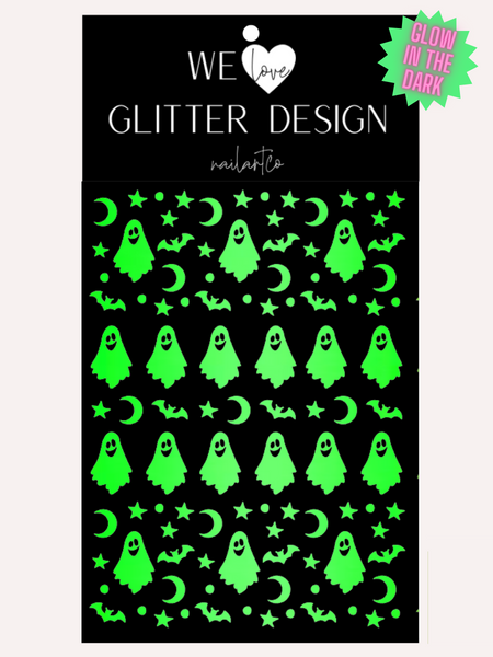 Ghost Nail Decal | Glow In The Dark // Purple