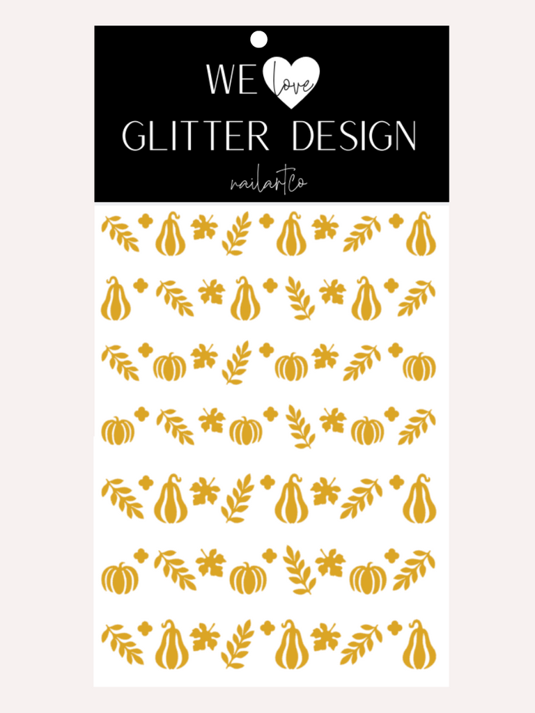 Oh My Gourd Nail Decal | Mustard