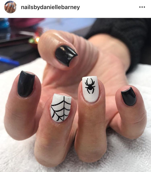 Spider Web Nail Decal (Comes Un-Weeded) | Black