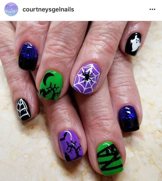 Mummified Wrap Nail Decal | Black