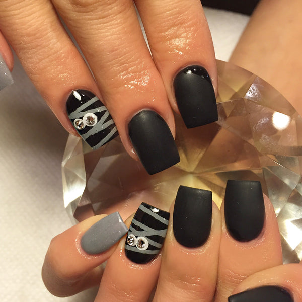 Mummified Wrap Nail Decal | Grey