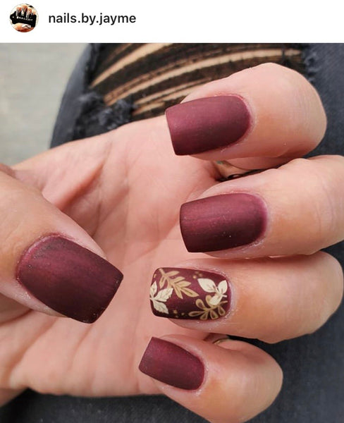 Fall Stems Nail Decal | Beige