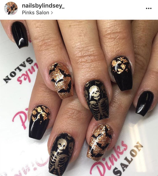 Bat-Crow-Owl Nail Decal | Black