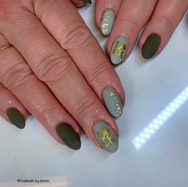 Leprechauns & Luck Nail Decal | Gold Shimmer