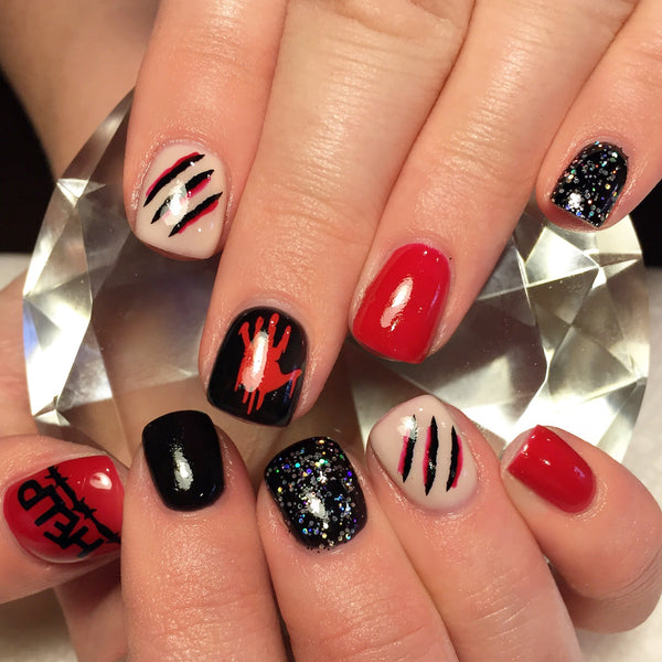 Help Me Nail Decal | Red
