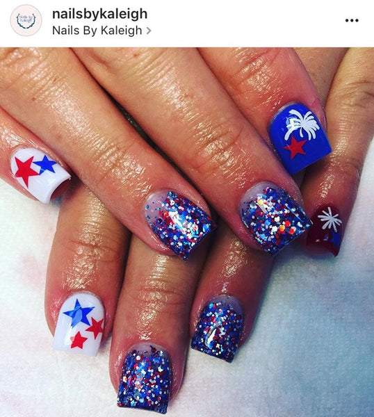 Grand Finale Nail Decal | White