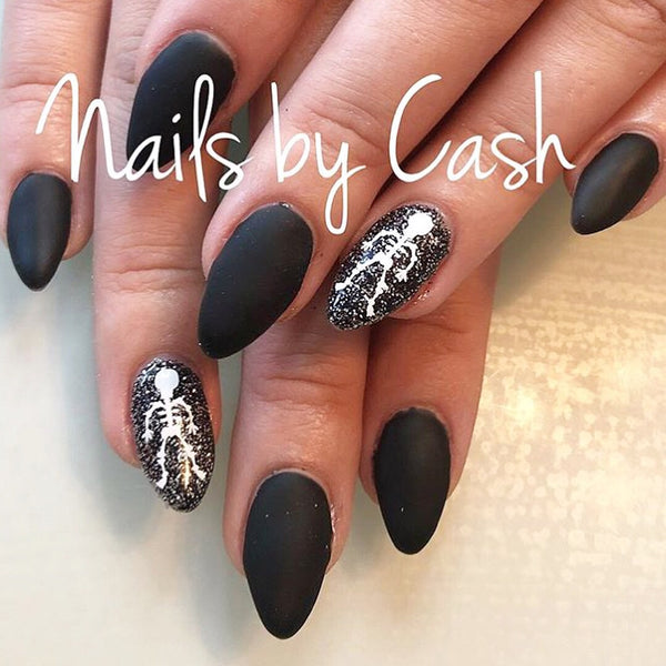 Mr. Bones Nail Decal | White