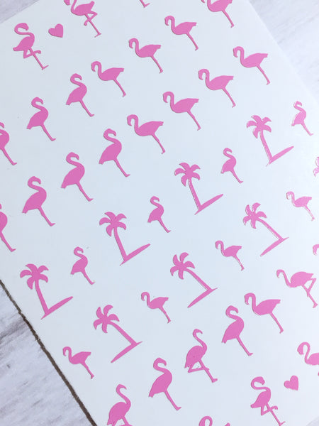 Flamingo Nail Decal | Soft Pink