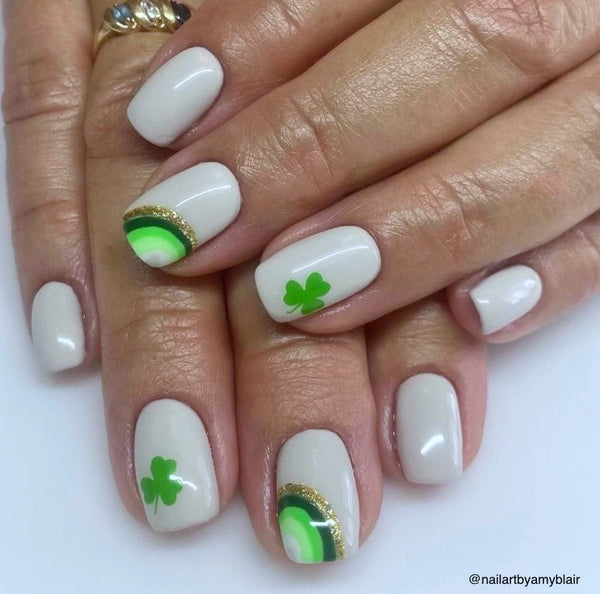 All Clovers Nail Decal | Bright Green