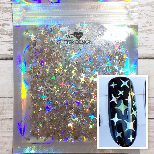 [Starlight] Glitter | Holographic Silver
