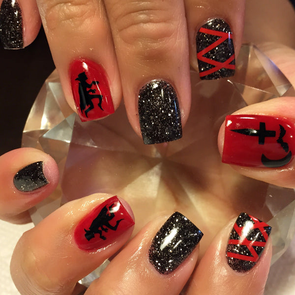 Dracula Nail Decal | Black