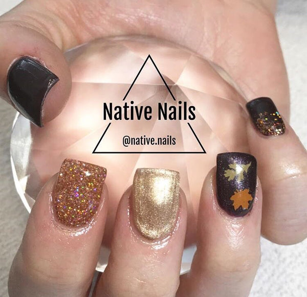 Leaves (Design 1) Nail Decal | Nut Brown