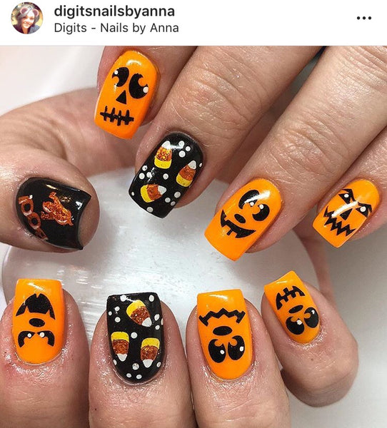 Jack-O-Lantern Faces DESIGN 1 | Black