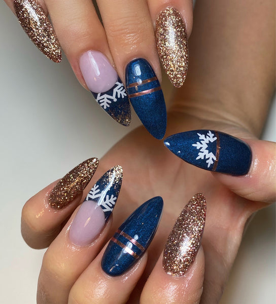 Elegant Snowflake Nail Decal | White
