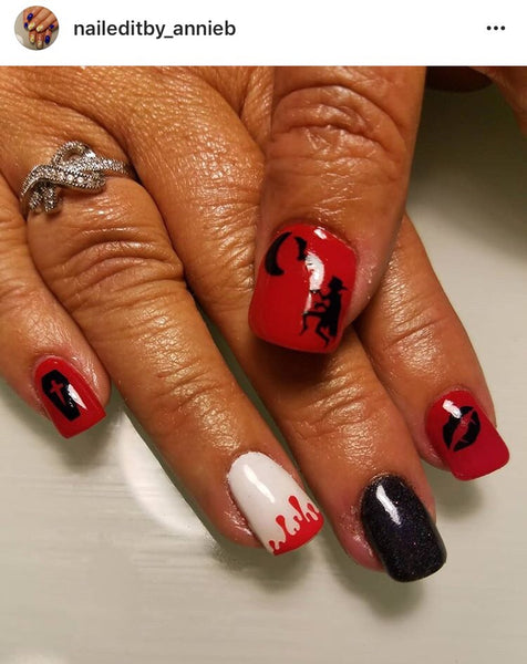 Dracula Nail Decal | Black
