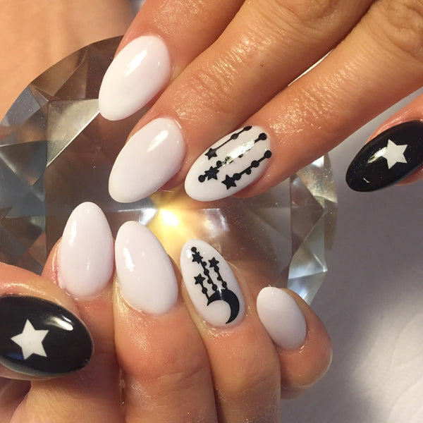 Moon Child Nail Decal | Black