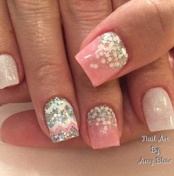 Chevron Nail Decal | Soft Pink