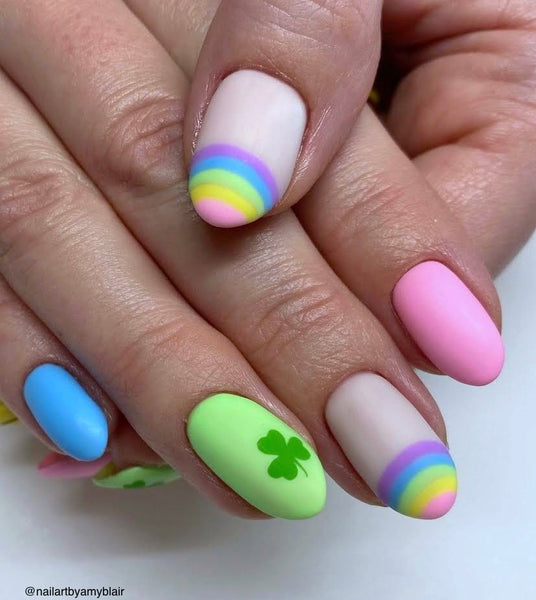 All Clovers Nail Decal | Bright Green