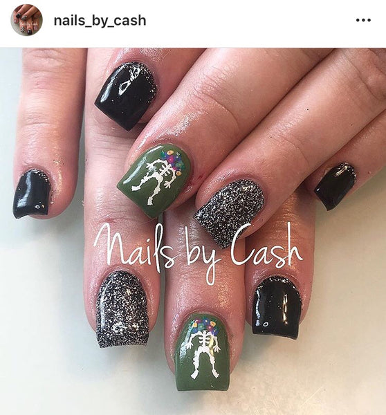 Mr. Bones Nail Decal | White