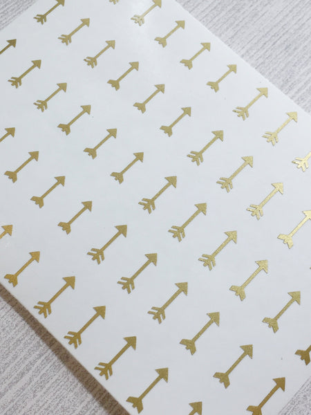 Arrow Nail Decals | Gold Shimmer