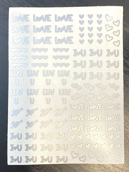 (Discontinued) I love You | Silver Shimmer