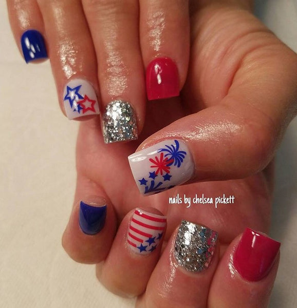 Grand Finale Nail Decal | Brilliant Blue
