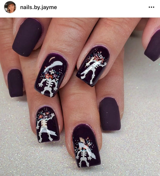Mr. Bones Nail Decal | White