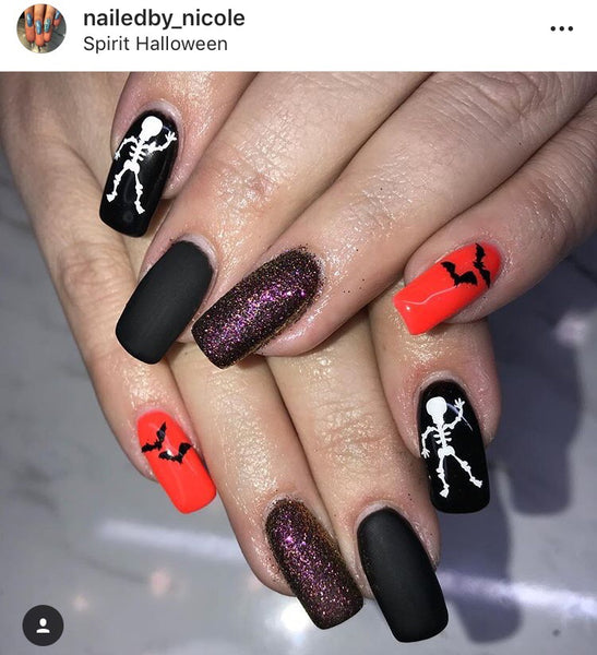 Mr. Bones Nail Decal | White