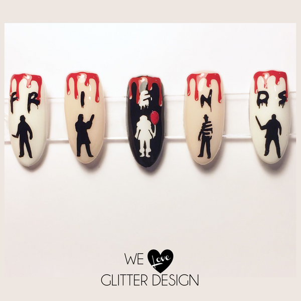F.R.I.E.N.D.S Killer Nail Decal | Black