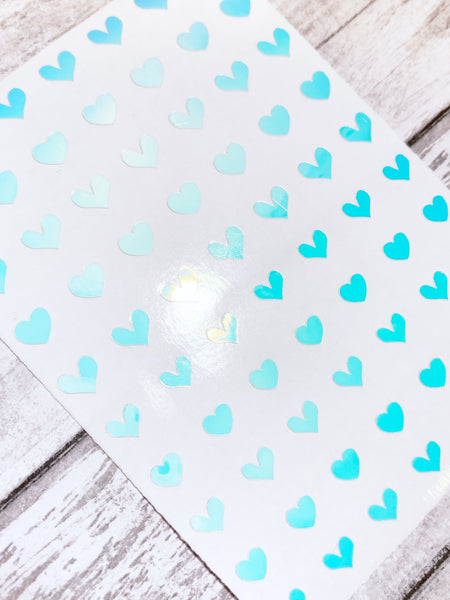 All Hearts Nail Decal | Opal White