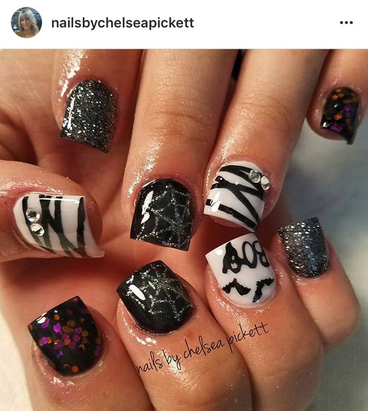 Mummified Wrap Nail Decal | Black