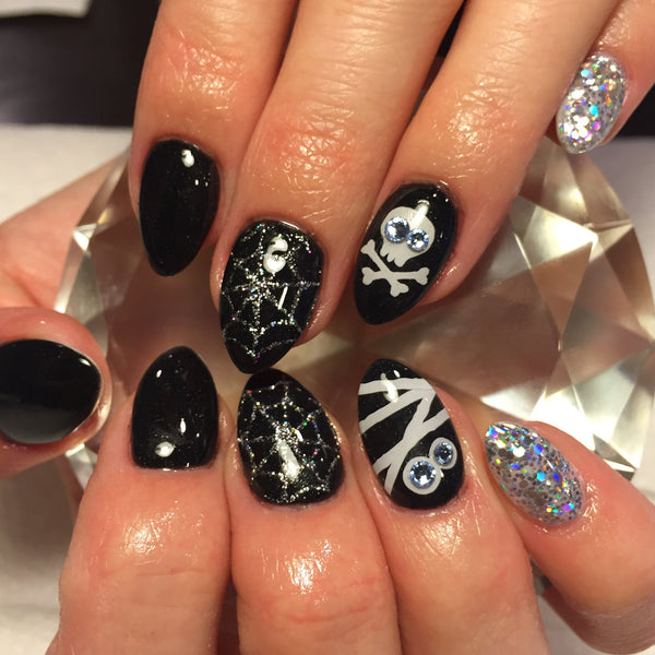 Mummified Wrap Nail Decal | White
