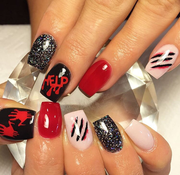 Help Me Nail Decal | Red