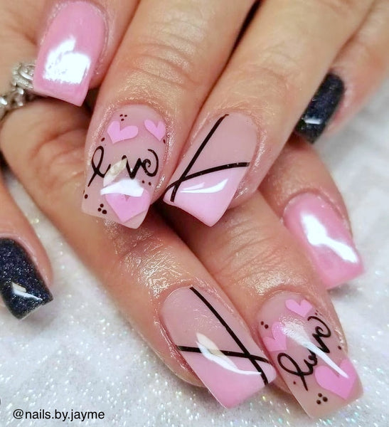 All Hearts Nail Decal | Soft Pink