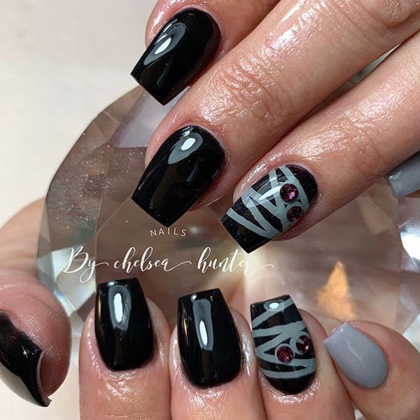 Mummified Wrap Nail Decal | Grey