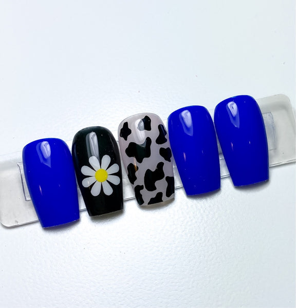 Retro (Design 2) Nail Decal | Black