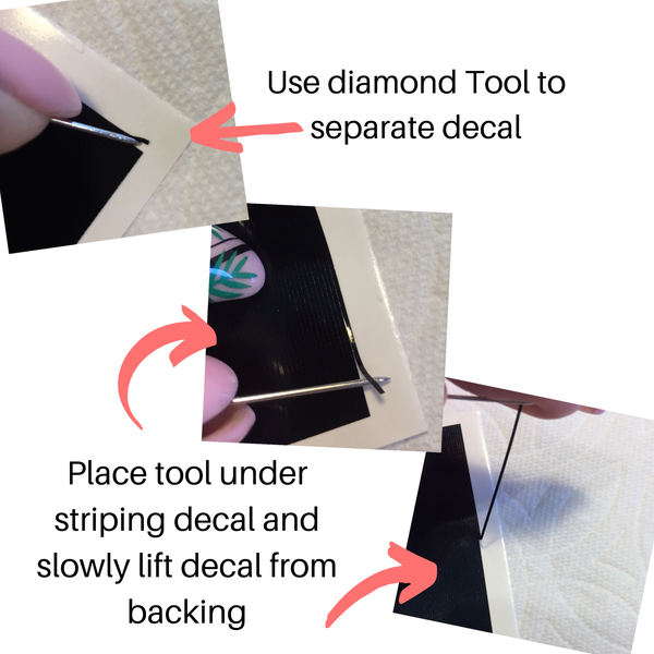 Striping Tape Nail Decal | Silver Shimmer