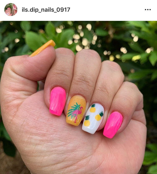 Tropical Leaves Nail Decal | Green