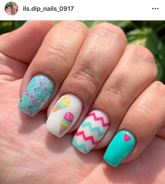 Ice Cream Cone Nail Decal | Play Dough Colors