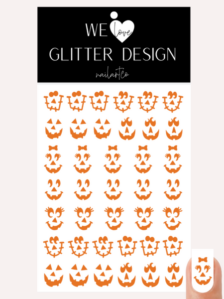 Jack-O-Lantern Faces DESIGN 2 | Light Orange
